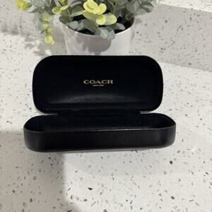 Coach Leather Sunglass Case Only Black